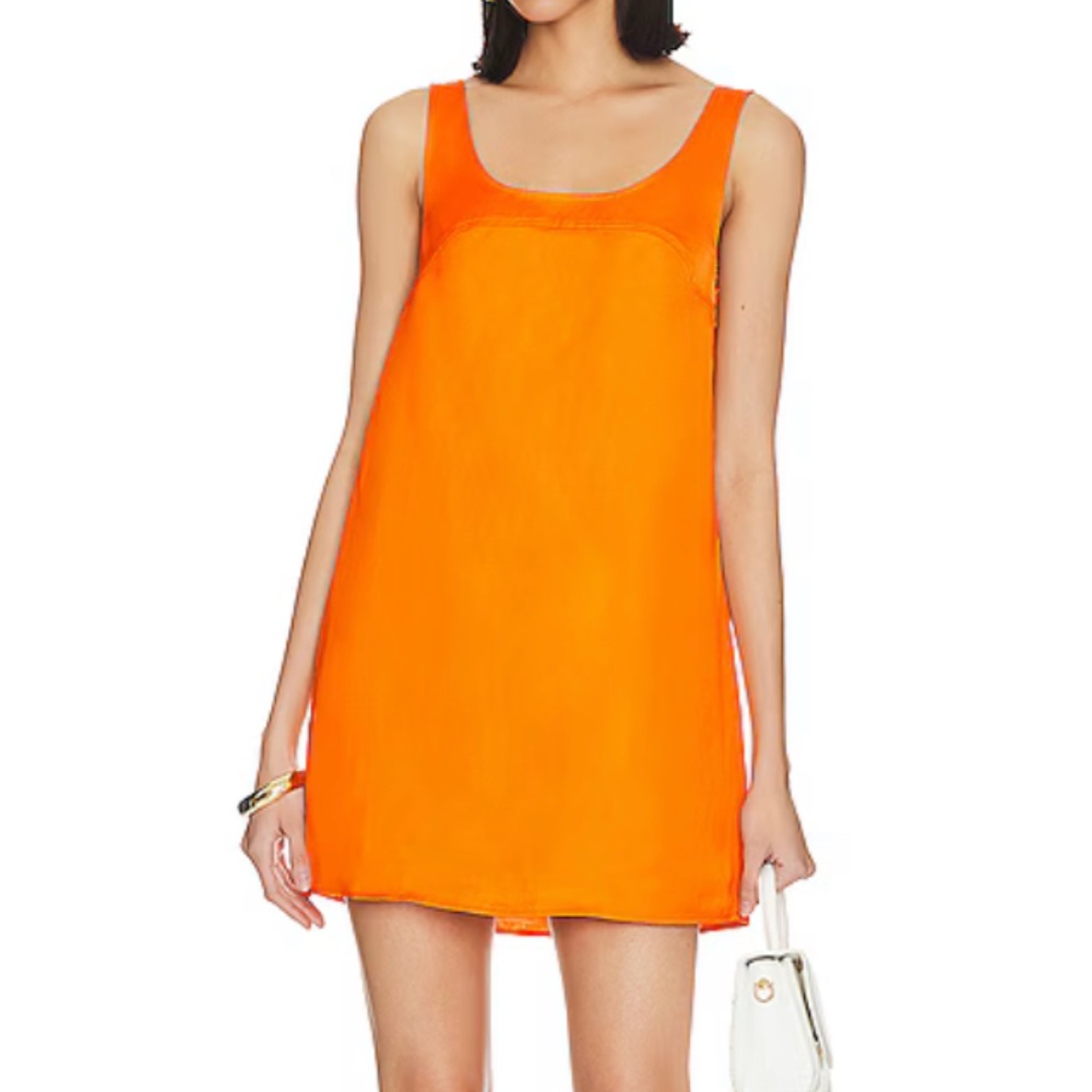 FRAME Orange Shift Dress